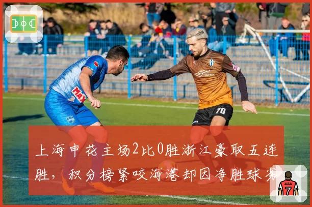 上海申花主场2比0胜浙江豪取五连胜，积分榜紧咬海港却因净胜球劣势屈居第二